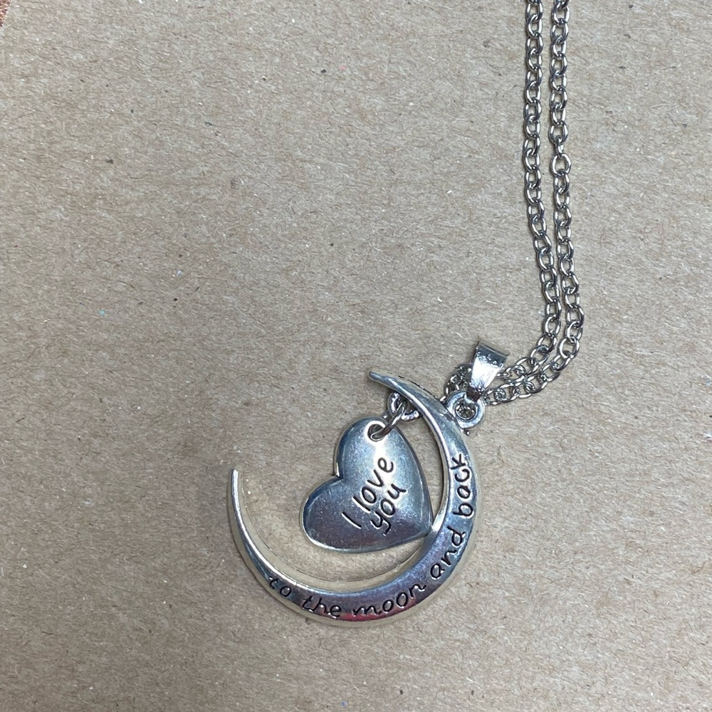 Love you to moon nevklace new